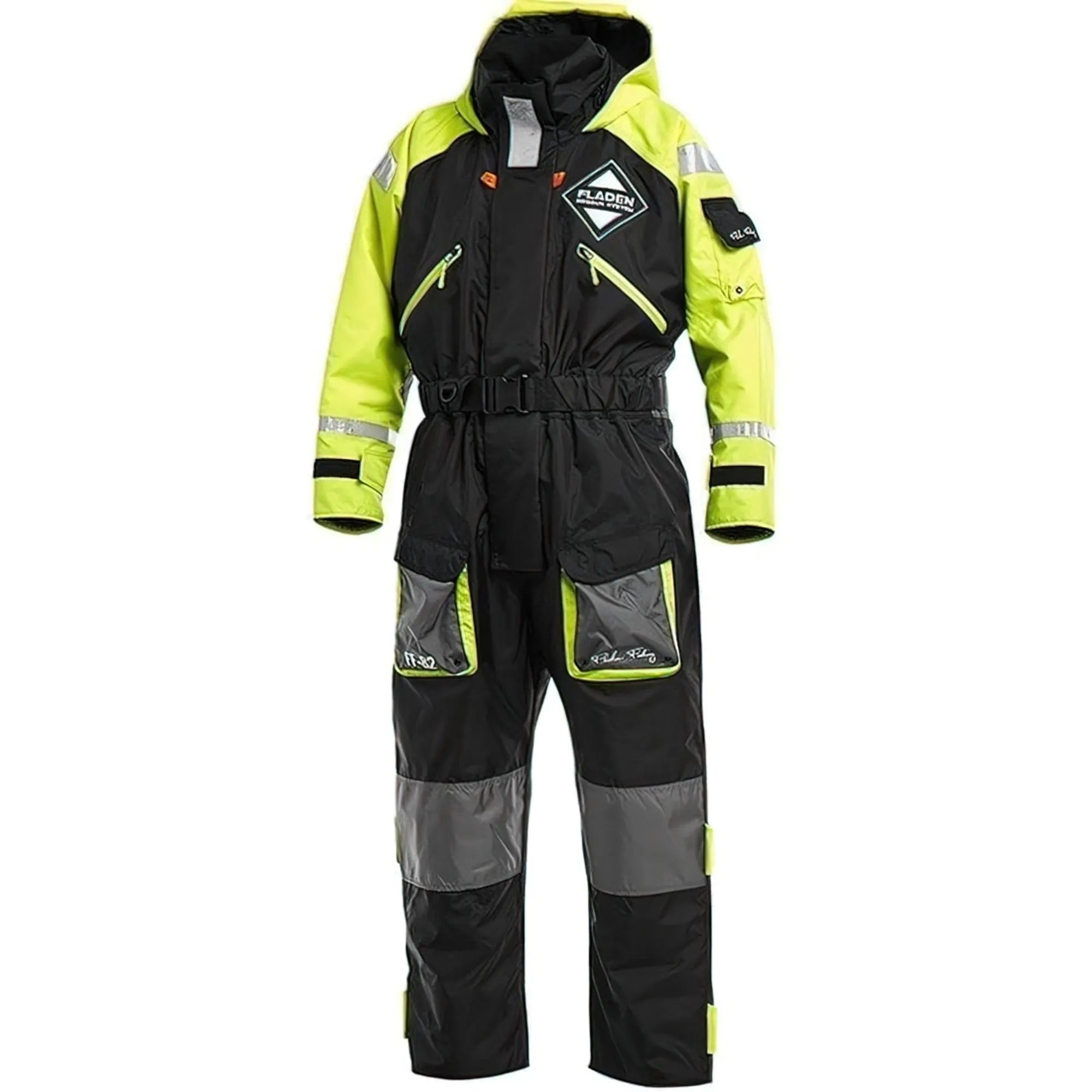 Flytoverall 845XY svart/gul – Fladen Fishing AB
