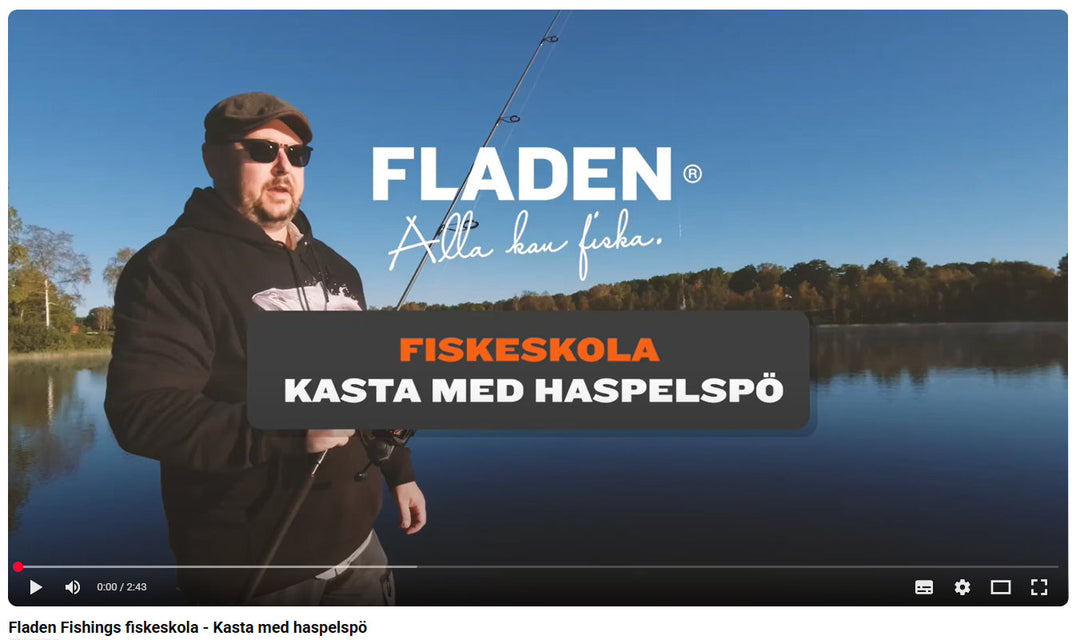 Så kastar du med haspelspö