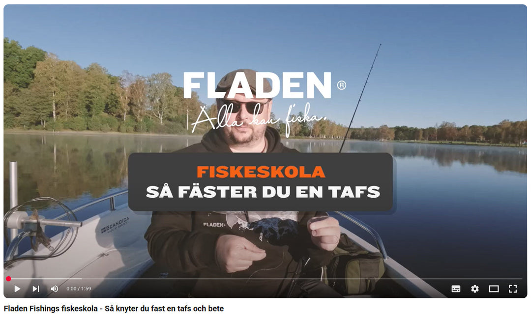 Så knyter du fast en tafs eller bete