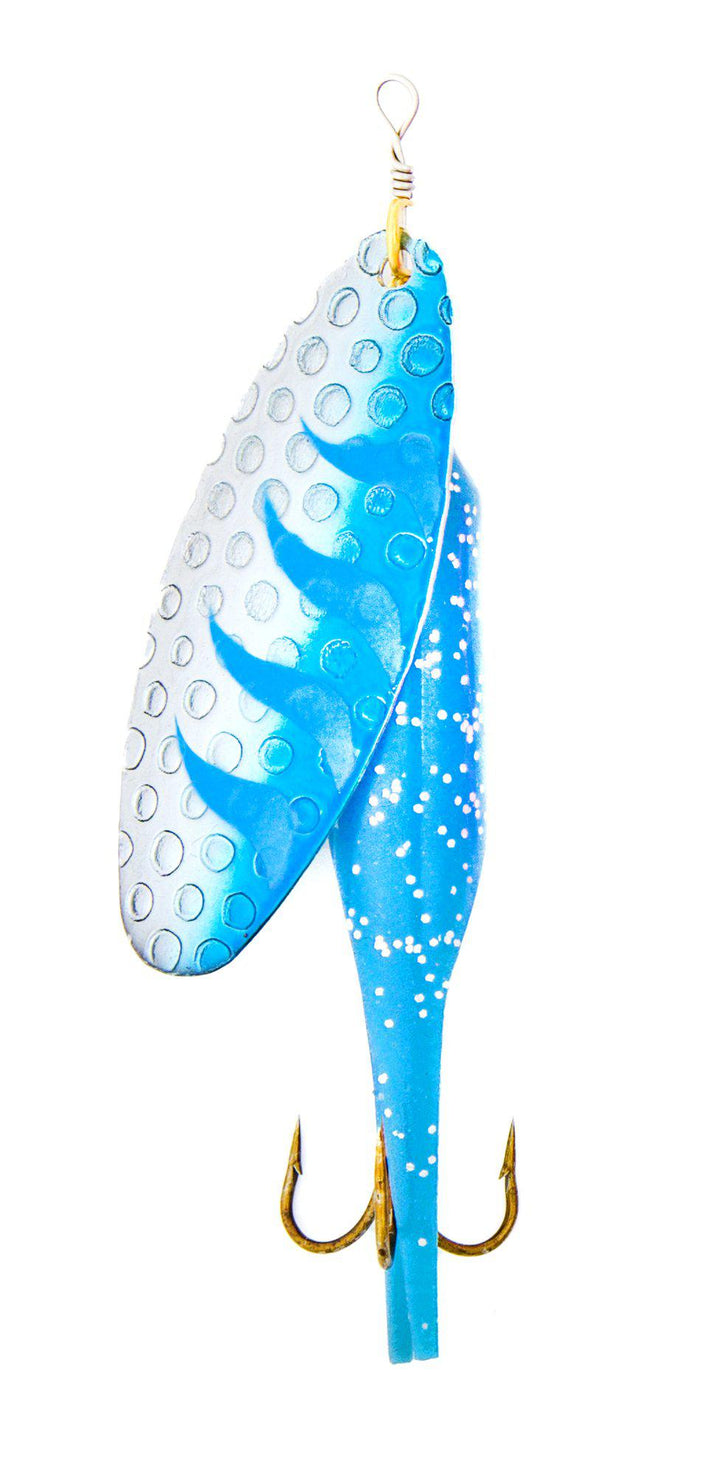 Latex Spinner Mockup Blue silver