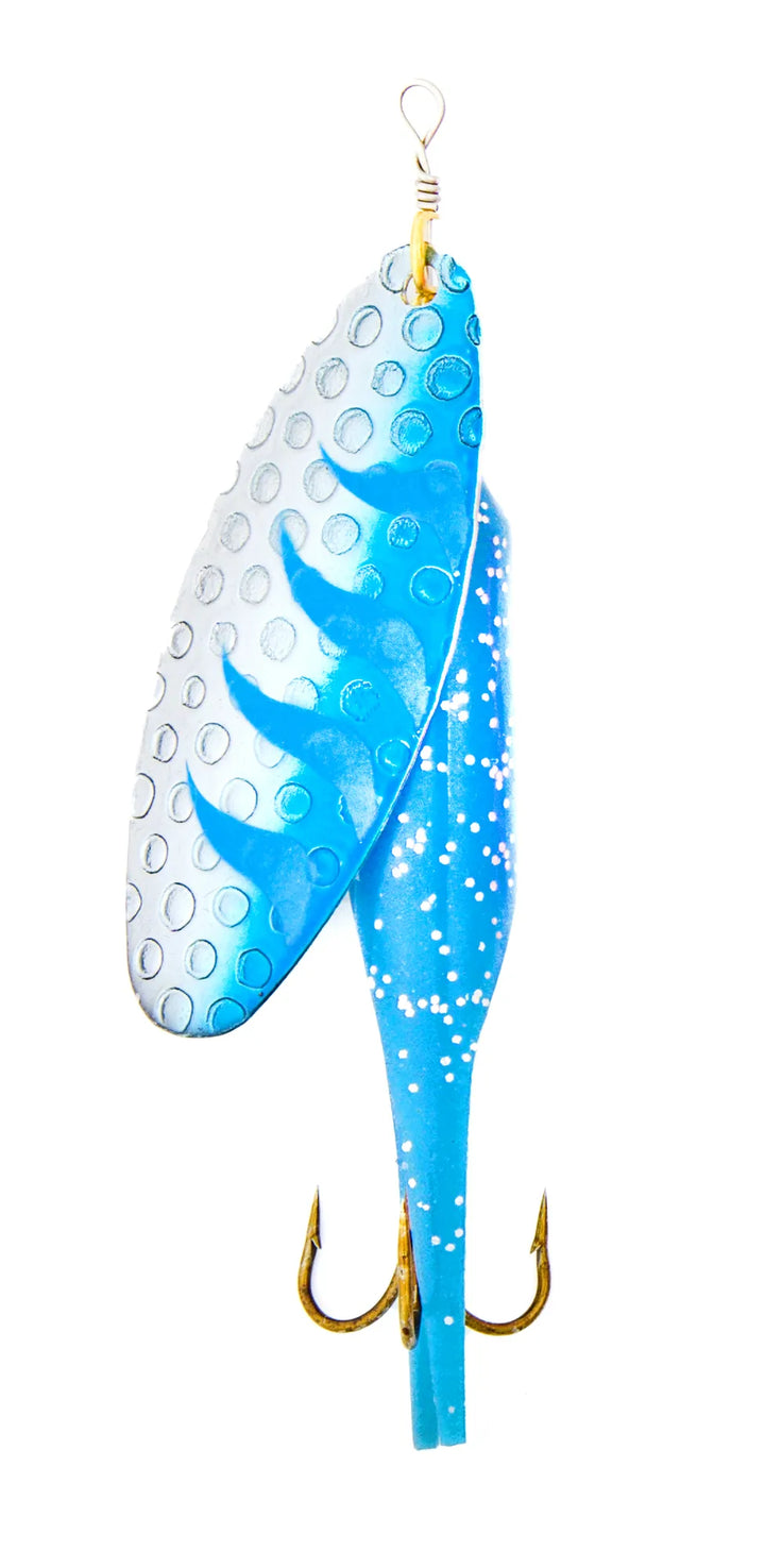 Latex Spinner Mockup Blue silver