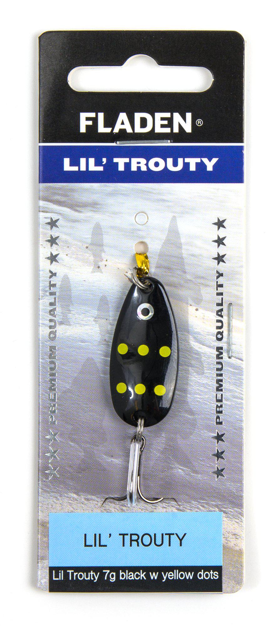 Lil Trouty black w yellow dots