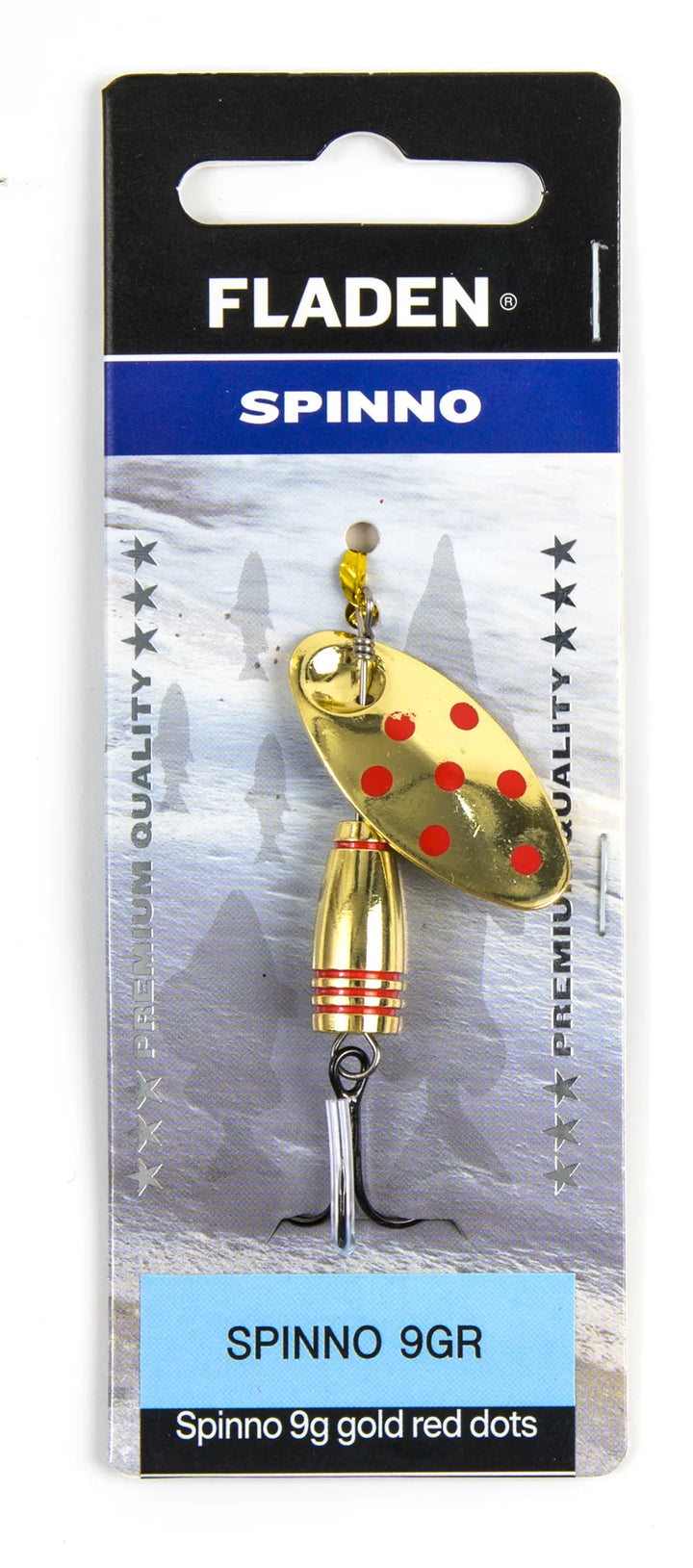 Spinno 9g gold red dots